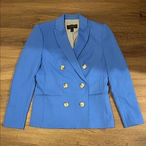 J. Crew Vibrant Blue Blazer with Gold Buttons